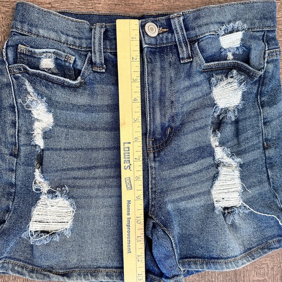 So High Rise Denim Vintage Stretch Mom Shorts Size 5 - Picture 5 of 9